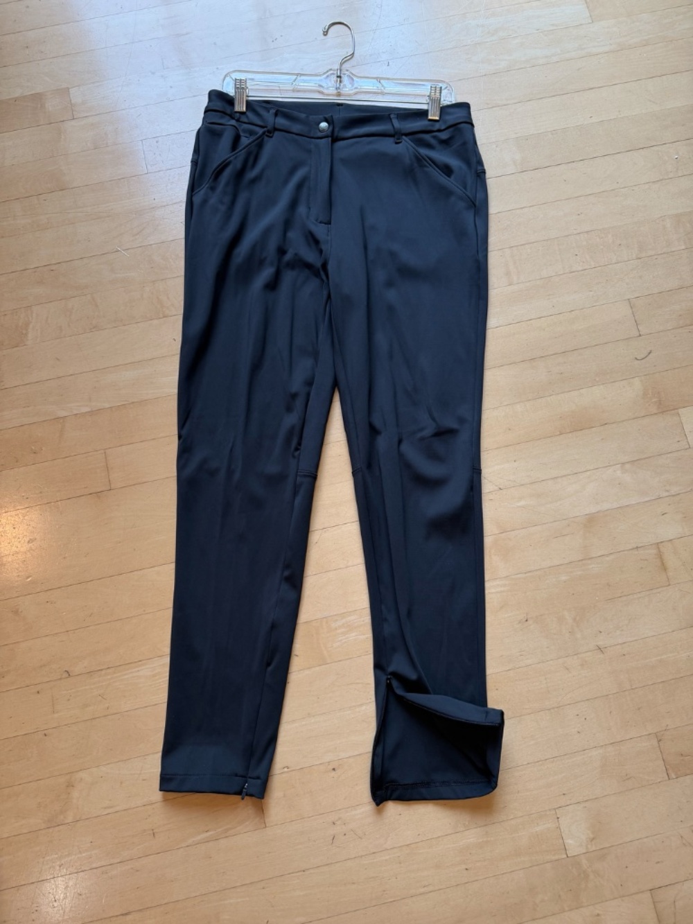CALIA by Carrie Underwood On Course Golf Pants Black 2 Ankle Zip 5-Pocket - Picture 4 of 7